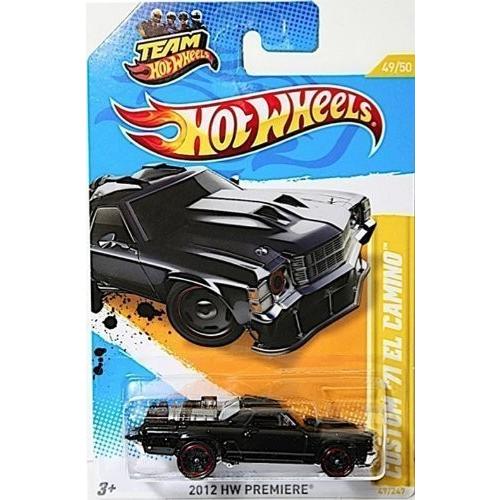 ホットウィール Hot Wheels カスタム ’71 エルカミーノ 2012 HWプレミア 49/50 ブラック El Camino ビーク