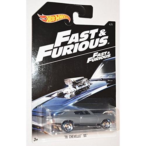 ホットウィール マテル ミニカー CKJ49 HOT WHEELS 2016 FAST \u0026 FURIOUS GRAY '70 CHEVELLE SS 4/8