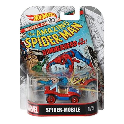 ホットウィール マテル ミニカー FLD31 Hot Wheels Spider-Mobile Vehicle, 1:64 Scale