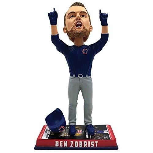 ボブルヘッド バブルヘッド 首振り人形 Ben Zobrist Chicago Cubs 2016 World Series Game Specia