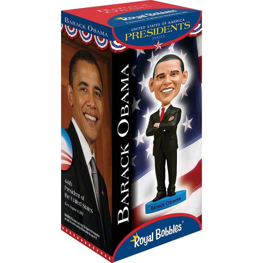 バラク・オバマ　ボブル ヘッド フィギュア 人形 楽天市場】ロイヤルボブルズ Royal Bobbles バラク・オバマ