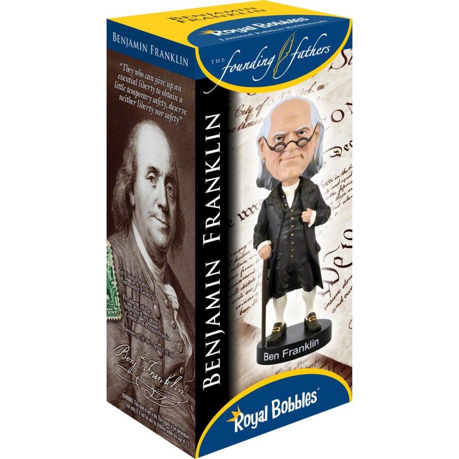 ボブルヘッド バブルヘッド 首振り人形 48559 Royal Bobbles Benjamin Franklin Bobblehead, Premiu｜maniacs-shop｜02