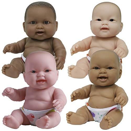 ジェーシートイズ 赤ちゃん おままごと 80799A JC Toys 10\" Lots to Love Baby Dolls - Set of 4 -