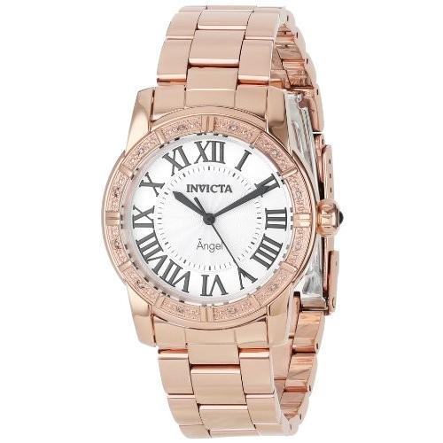 腕時計 インヴィクタ インビクタ 14375 Invicta Women's 14375 Angel Silver Dial Diamond-Accented 18