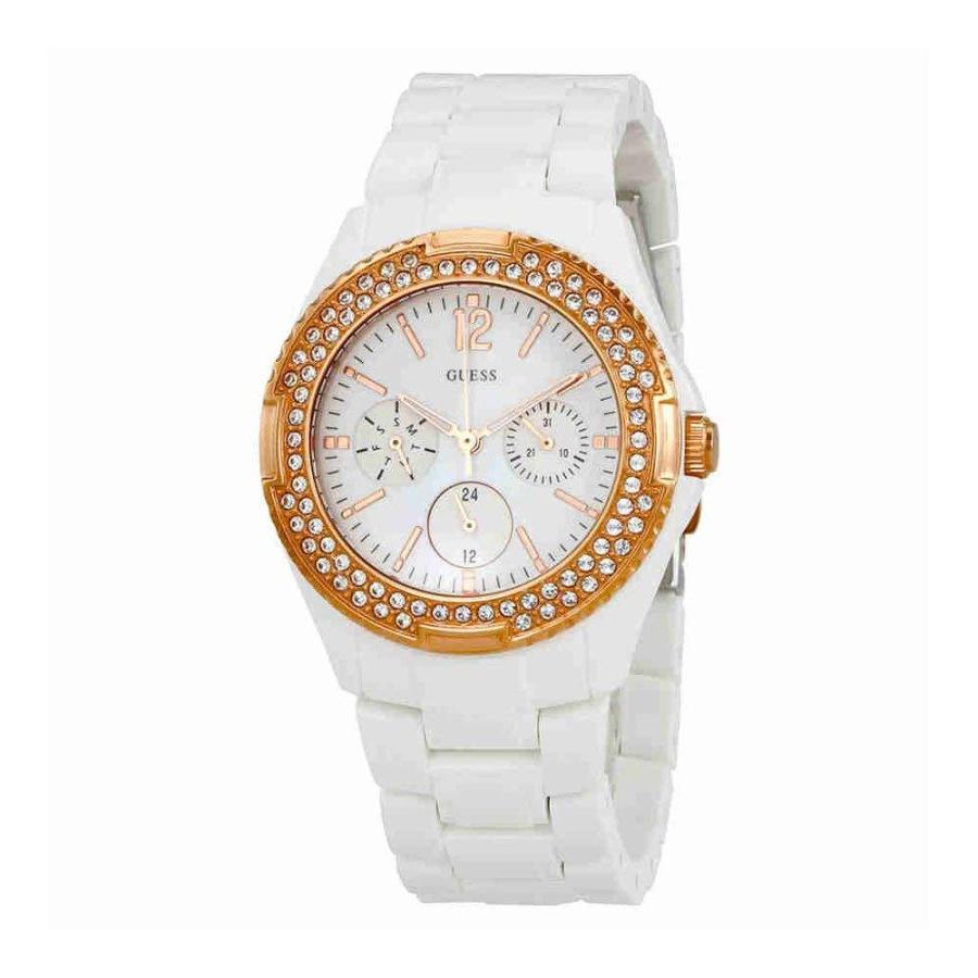 大人気の GUESS ゲス 腕時計 W0062L6 W0062L6 Watch Ladies Dial Pearl of Mother Multi-Function Guess 腕時計