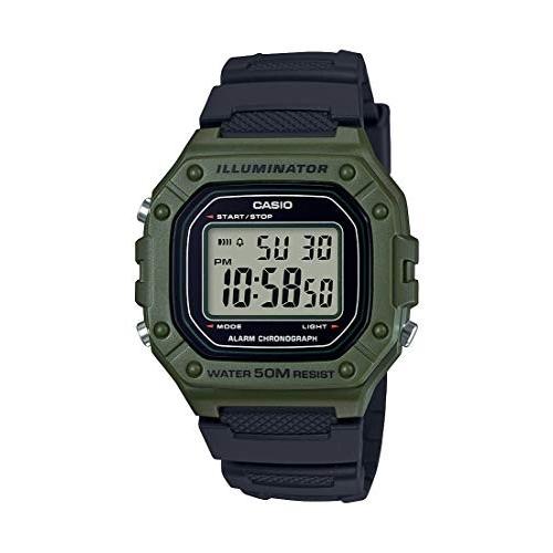 カシオ CASIO イルミネーター デジタル クロノグラフ メンズ腕時計 W-218H-3AVDF
