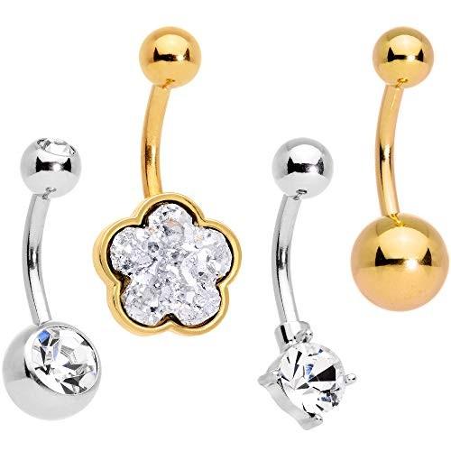 ボディキャンディー ボディピアス アメリカ 65867 Body Candy Womens 4PC Anodized Steel Belly B