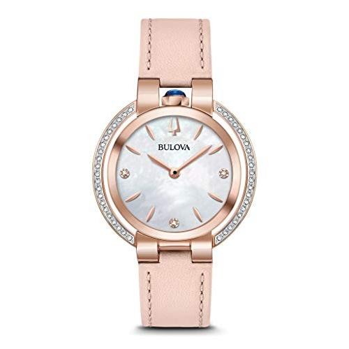 再再販！ 98R267 レディース ブローバ 腕時計 BULOVA Watch-98R267 Leather Pearl of Mother 腕時計