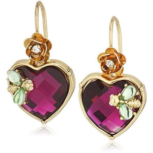 ベッツィ・ジョンソン ピアス アメリカ B12487-E01 Betsey Johnson Stone Heart Drop Earrings