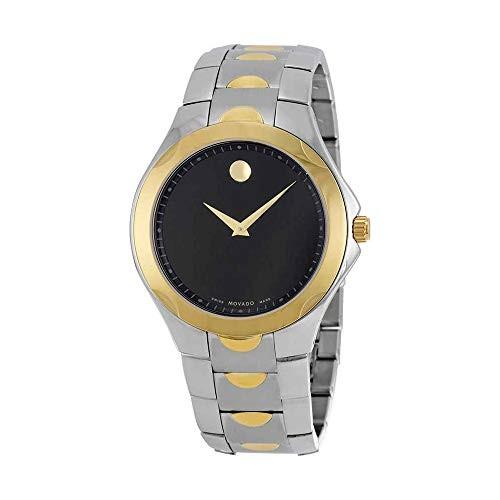 腕時計 モバード メンズ 0606906 Movado Luno Sport Black Dial Two-Tone Men's Watch 0606906