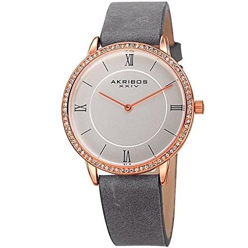 腕時計 アクリボスXXIV レディース AK924GY Akribos XXIV Women's Swarovski Crystal Slim Watch - Crys