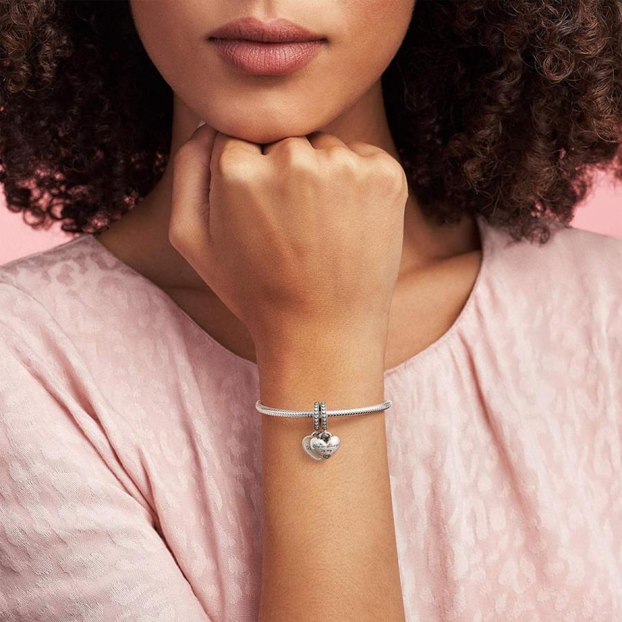 ちなつ　パンドラシルバーブレスレット ハート＆王冠チャーム Amazon | (パンドラ) PANDORA ブレスレット スターリング