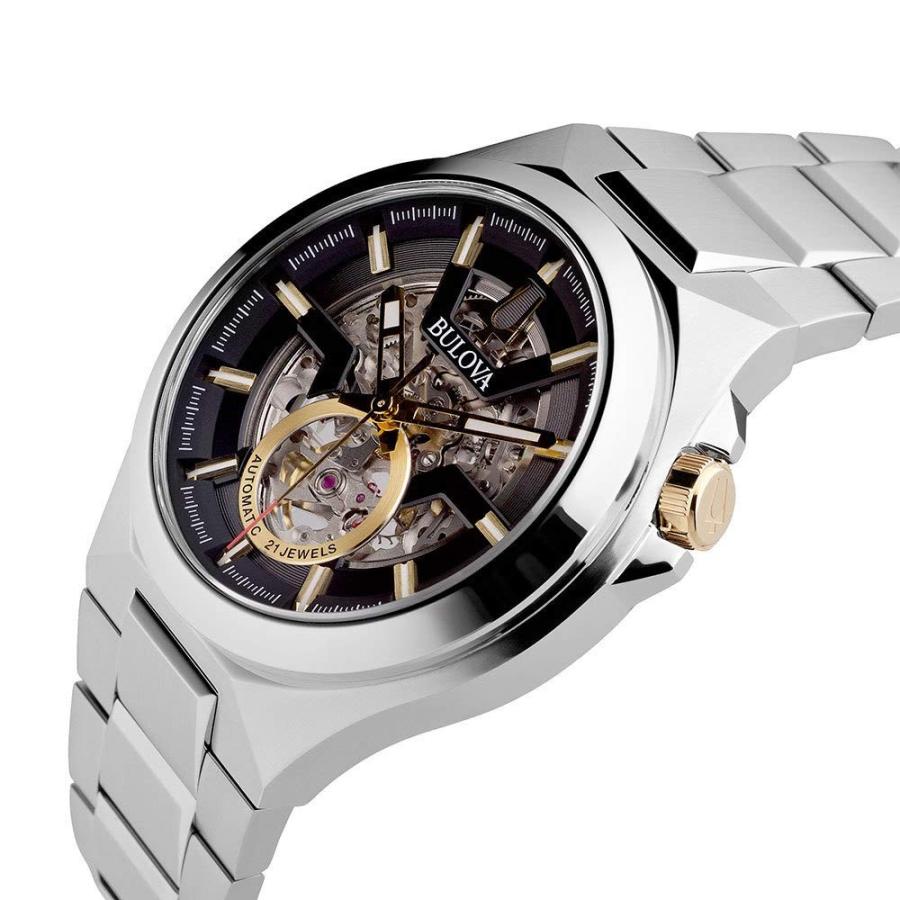 腕時計 ブローバ メンズ 98A224 Bulova Men's Classic Maquina Stainless Steel 3-Hand  Automatic Watch, S