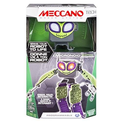 メカノ 知育玩具 パズル 20078530-6033259 Meccano-Erector - Micronoid - Green Switch， Programmable Rob