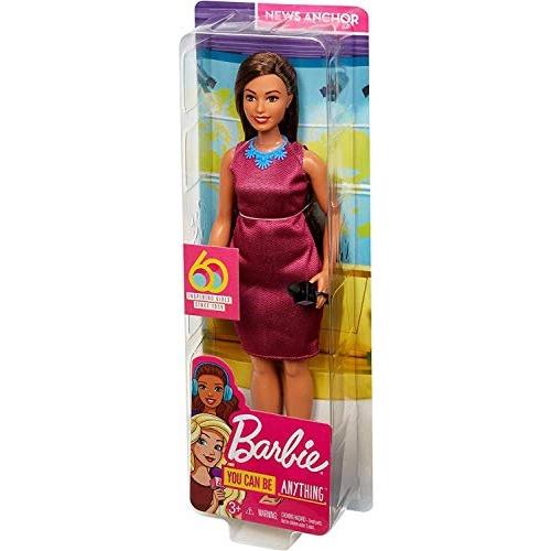 バービー バービー人形 バービーキャリア GFX27 Barbie News Anchor Doll， Brunette Curvy Doll wi