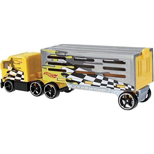 ホットウィール マテル ミニカー BFM60 Hot Wheels Trackin' Trucks, 1:64 Scale Toy Racing Rig \u0026 1 T