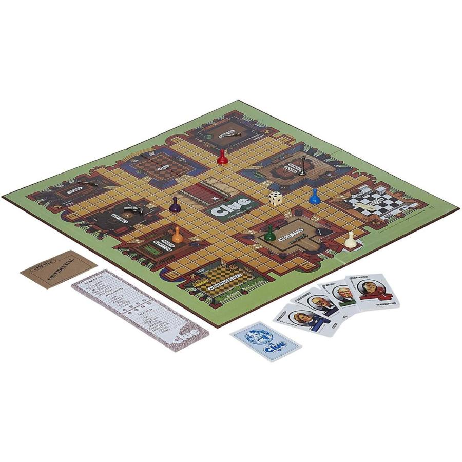 ボードゲーム 英語 アメリカ B2848 Hasbro Gaming Retro Series Clue 1986 Edition Board Game, Classicの画像