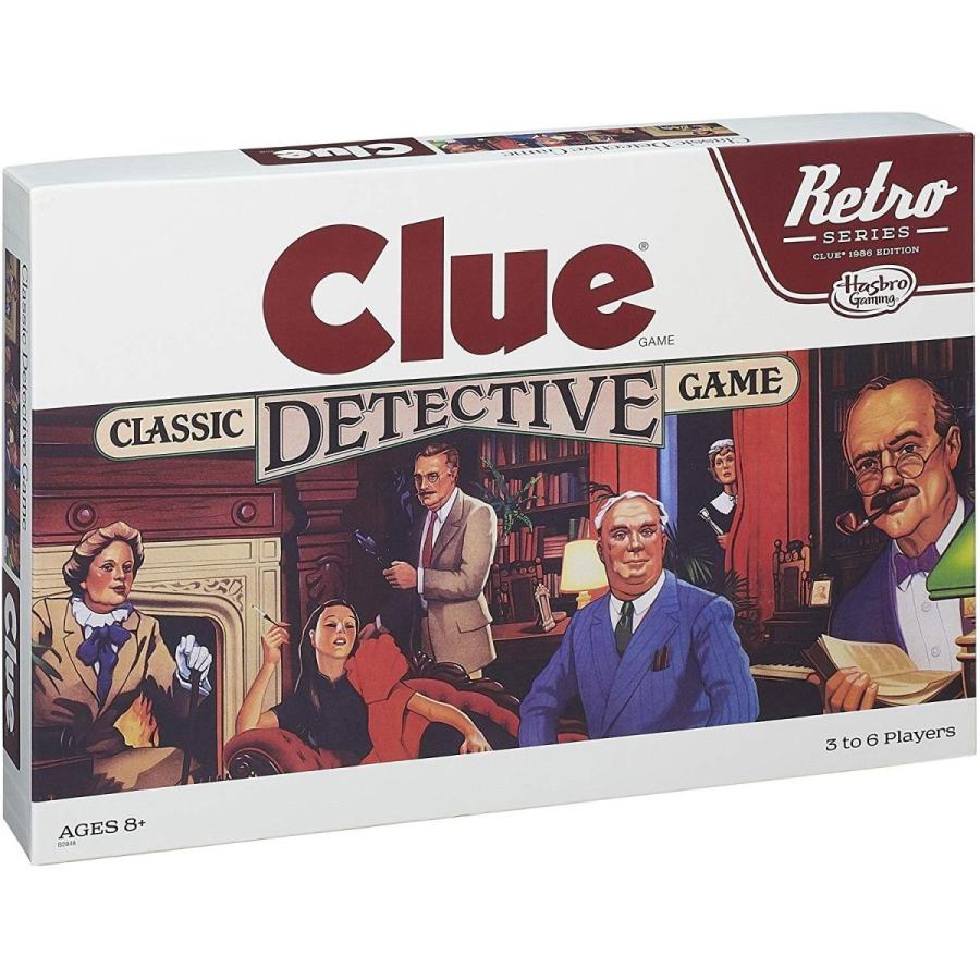 ボードゲーム 英語 アメリカ B2848 Hasbro Gaming Retro Series Clue 1986 Edition Board Game, Classicの画像