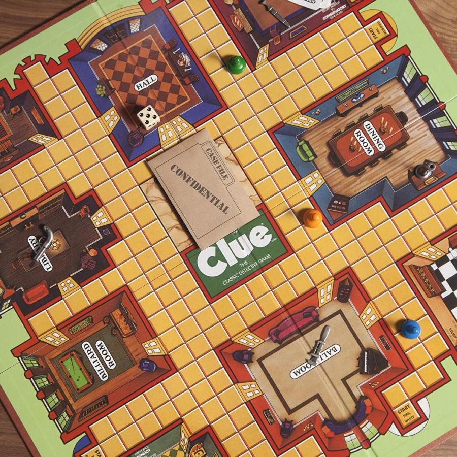 ボードゲーム 英語 アメリカ B2848 Hasbro Gaming Retro Series Clue 1986 Edition Board Game, Classicの画像