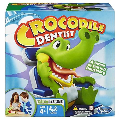 【送料無料/即納】  Dentist Crocodile Hasbro B0408 アメリカ 英語 ボードゲーム Kids Exclusiv (Amazon Up And 4 Ages Game ボードゲーム