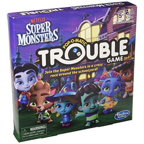 ボードゲーム 英語 アメリカ E5447 Hasbro Games Trouble: Netflix Super Monsters Edition Board Game f