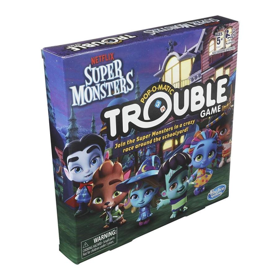 ボードゲーム 英語 アメリカ E5447 Hasbro Games Trouble: Netflix Super Monsters Edition Board Game f_3