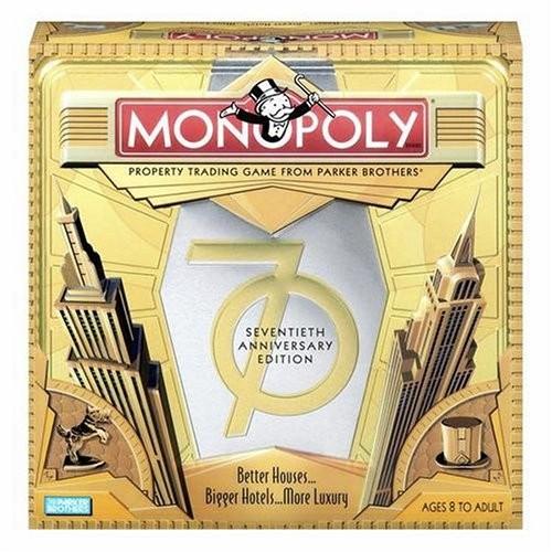 ボードゲーム 英語 アメリカ 042377 Hasbro Monopoly Game 70th