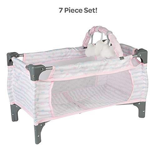 アドラ 赤ちゃん人形 ベビー人形 21963 Adora Pack-N-Play Deluxe Baby Doll Crib \u0026 Easy to Convert C