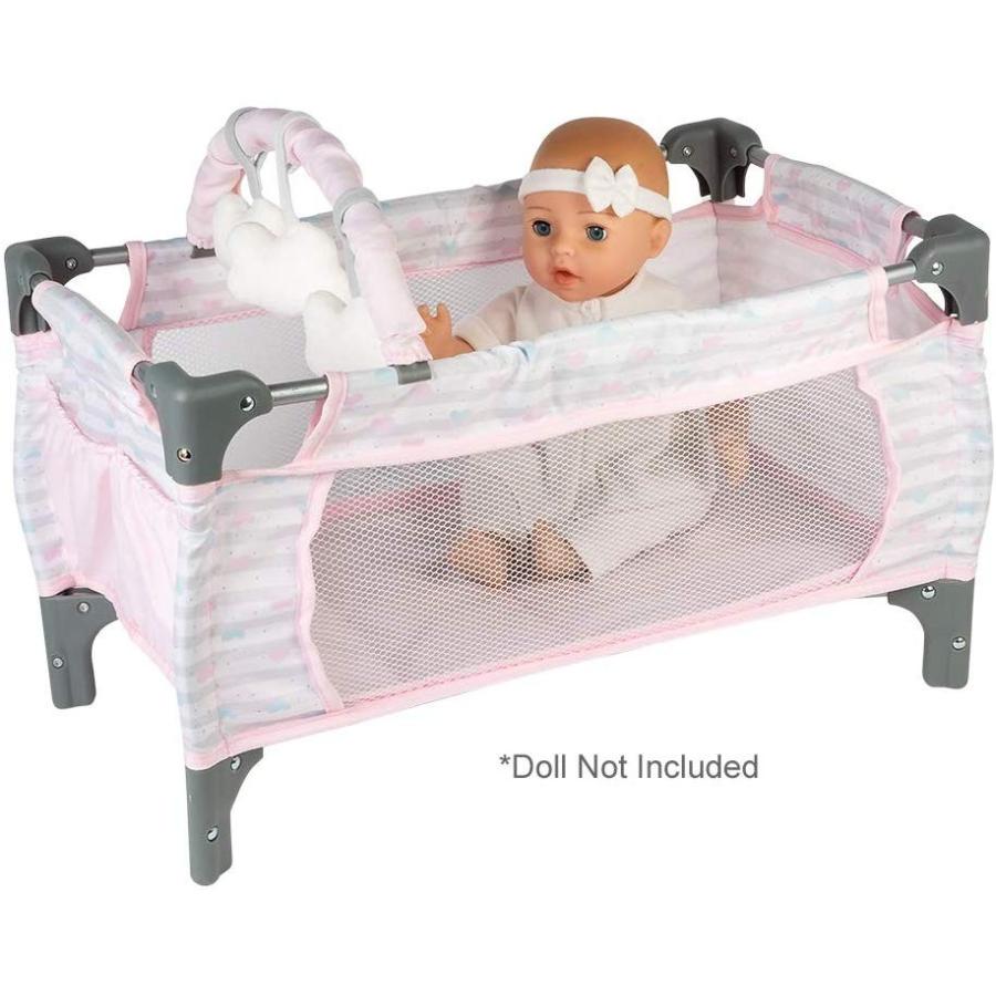 アドラ 赤ちゃん人形 ベビー人形 21963 Adora Pack-N-Play Deluxe Baby Doll Crib \u0026 Easy to Convert Cの画像