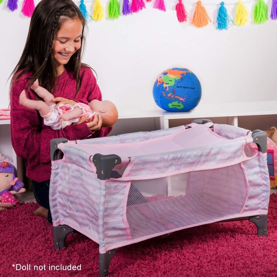 アドラ 赤ちゃん人形 ベビー人形 21963 Adora Pack-N-Play Deluxe Baby Doll Crib \u0026 Easy to Convert Cの画像