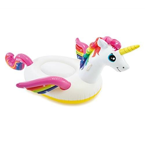 フロート プール 水遊び 57561EP INTEX Enchanted Unicorn Inflatable Pool Float: Animal Pool Toy for Ki