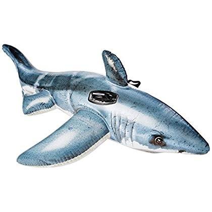 フロート プール 水遊び 57525EP INTEX Great White Shark Inflatable Pool Float: Animal Pool Toy For Kiの画像