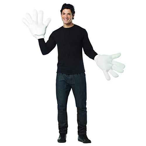 贅沢屋の Rasta 5123 その他 コスチューム コスプレ衣装 Imposta Size One White, Gloves, Giant その他のコスプレ衣装