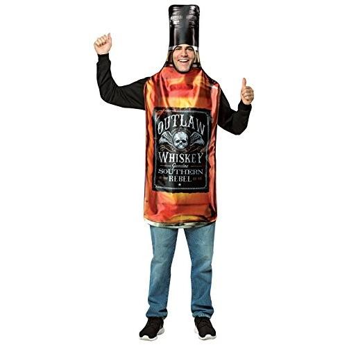 コスプレ衣装 コスチューム その他 6836-200-OS Rasta Imposta Men's Get Real Whiskey Bottle， Brown