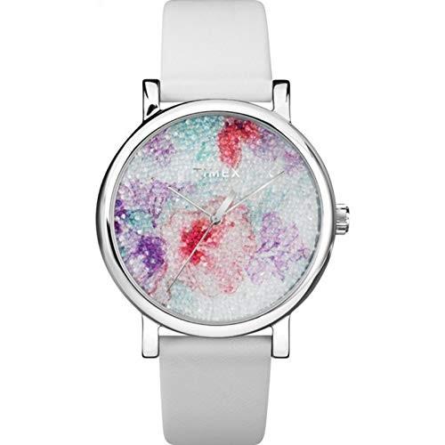 腕時計 タイメックス レディース TW2R66500JT Timex Women's Crystal Bloom 38mm Watch ? White Flor