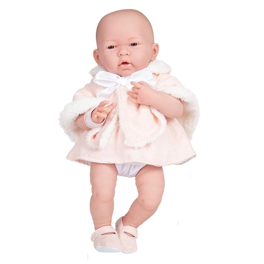 ジェーシートイズ 赤ちゃん おままごと 18065 JC Toys All-Vinyl La Newborn Doll in Pink Coat and_2