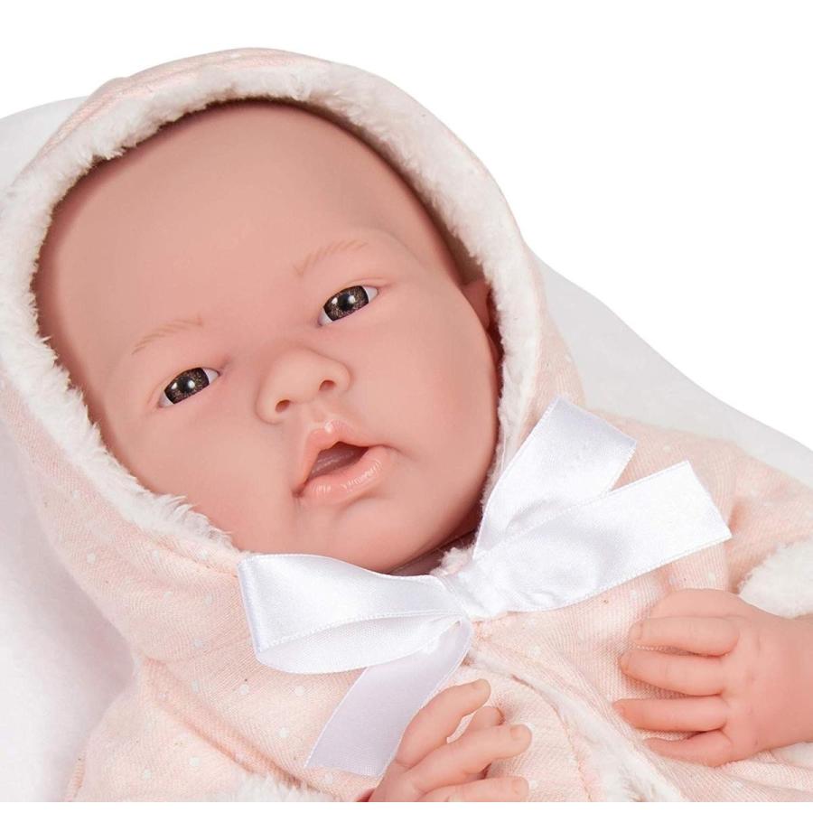 ジェーシートイズ 赤ちゃん おままごと 18065 JC Toys All-Vinyl La Newborn Doll in Pink Coat and_3