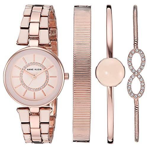 腕時計 アンクライン レディース AK/3286BYST Anne Klein Women's Premium Crystal Accented Watch and
