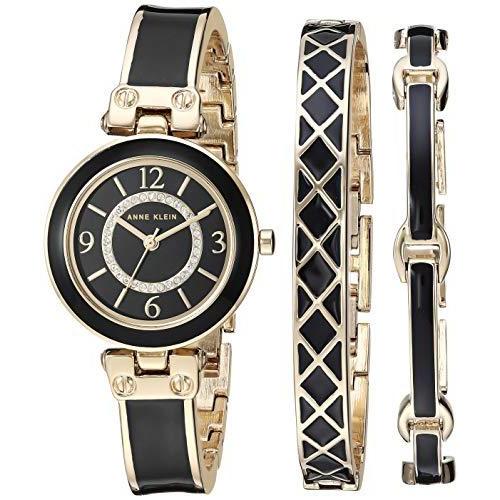 腕時計 アンクライン レディース AK/3296BKST Anne Klein Women's AK/3296BKST Premium Crystal Accent