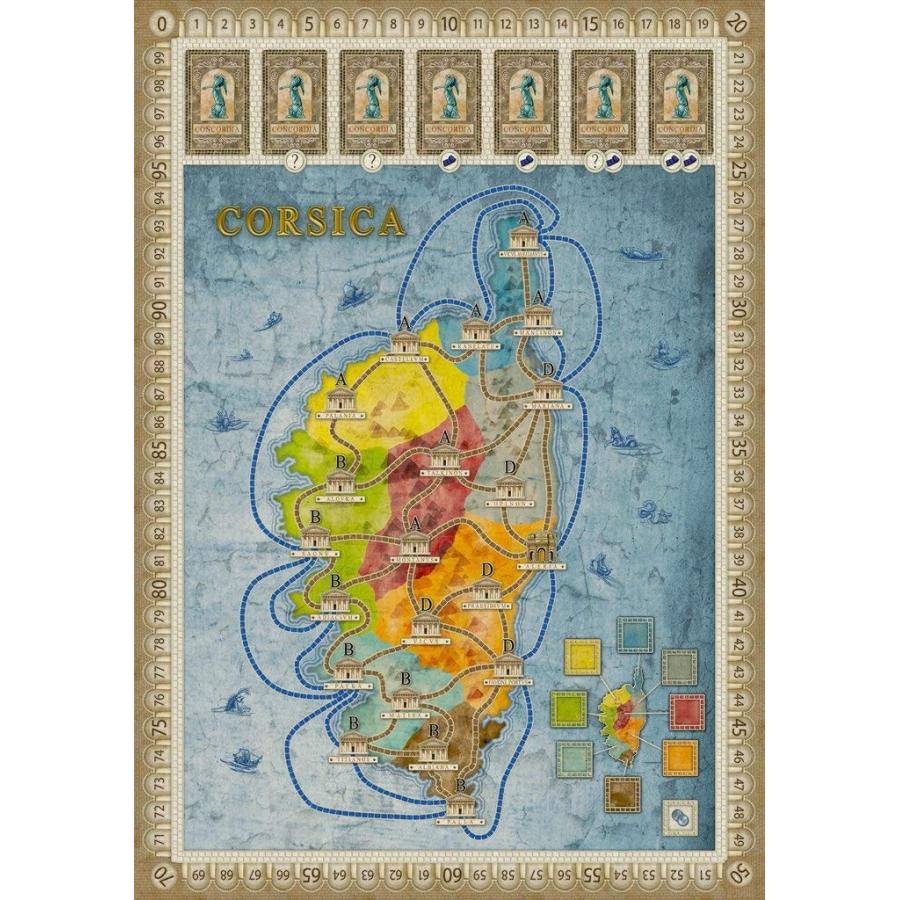 ボードゲーム 英語 アメリカ RIO541 Concordia: Gallia \u0026 Corsica Board Gameの画像