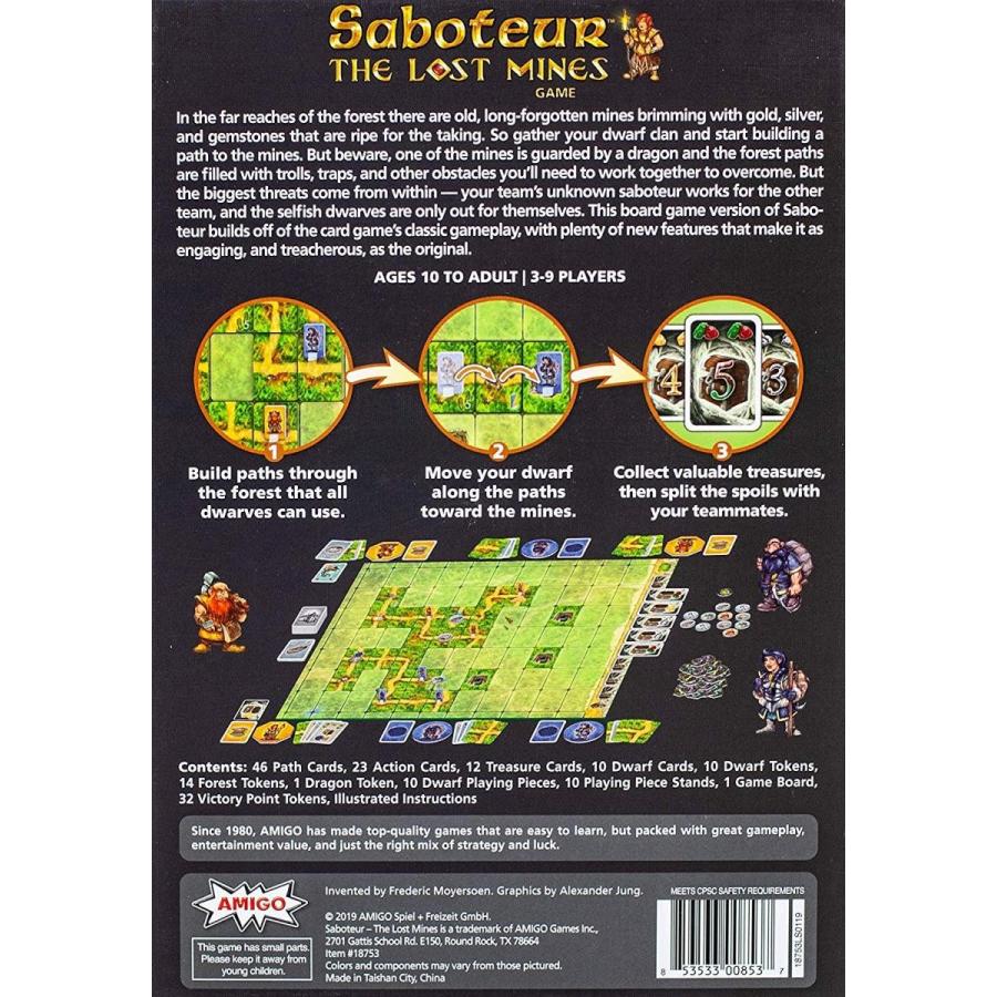 ボードゲーム 英語 アメリカ 18753 AMIGO Games Saboteur: The Lost Mines - Thrilling Clan-Based Stratの画像