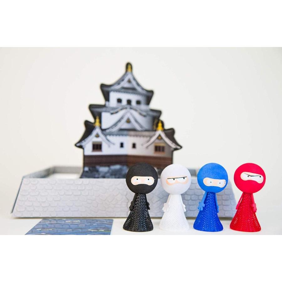 ボードゲーム 英語 アメリカ S-0301 KiddyKiddoUSA Flying Ninja Kids Table top Board Game, Trains Motの画像