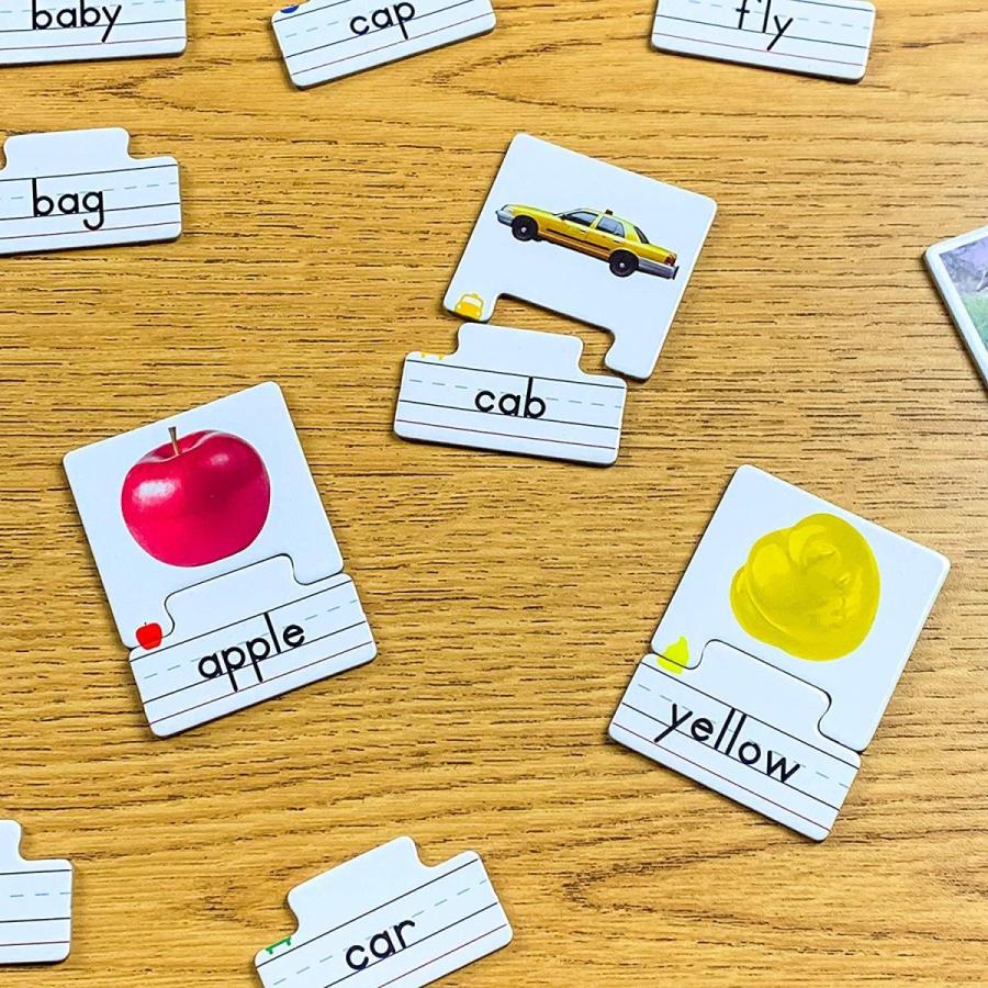 Key Education 簡単な言葉のボードゲーム 語彙を増やす パズルピース 知育玩具 教育 文字と絵合わせ｜maniacs-shop｜07