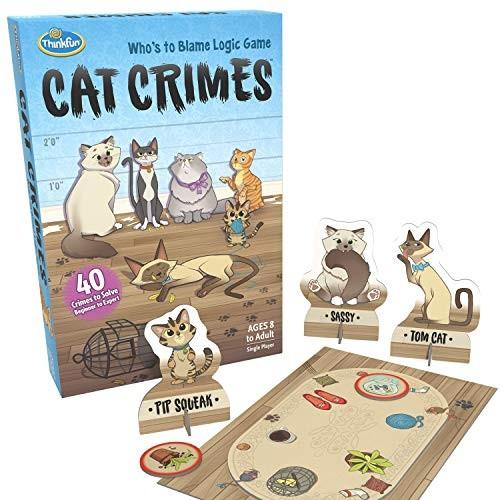 ボードゲーム 英語 アメリカ 1550 ThinkFun Cat Crimes Brain Game and Brainteaser, for Boys and Girls｜maniacs-shop