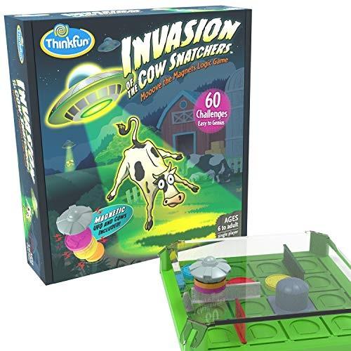 ボードゲーム 英語 アメリカ 1021 ThinkFun Invasion of the Cow Snatchers STEM Toy and Logic Game for｜maniacs-shop