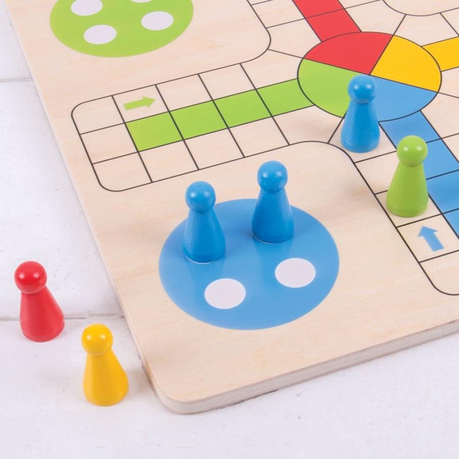 ボードゲーム 英語 アメリカ BJ904 Bigjigs Toys Traditional Ludo Gameの画像