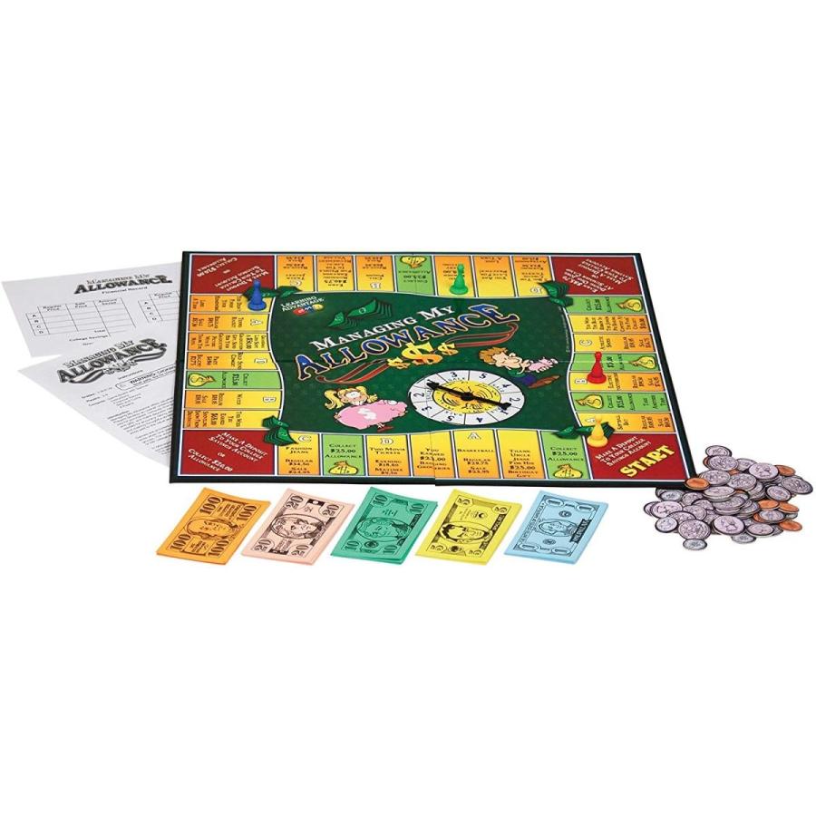 ボードゲーム 英語 アメリカ 4608 LEARNING ADVANTAGE - Managing My Allowance Money Game  ボードゲーム コイン