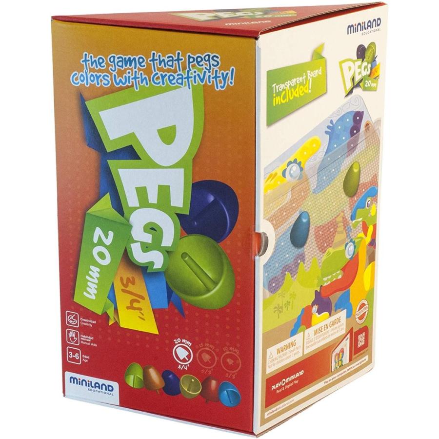 ボードゲーム 英語 アメリカ 45318 Interactive Peg Board Game with 90 Pegs \u0026 6 Worksheets, 3/4\"の画像