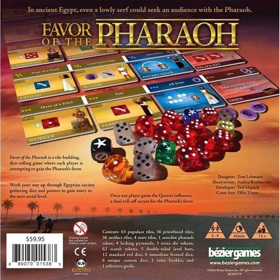 ボードゲーム 英語 アメリカ BEZ00016 Bezier Games Favor of The Pharaoh_2