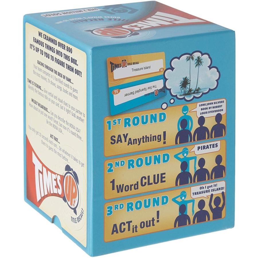 ボードゲーム 英語 アメリカ RRG970 R\u0026R Games Time’s Up!- Title Recall, Card Game, Charades Card Gの画像